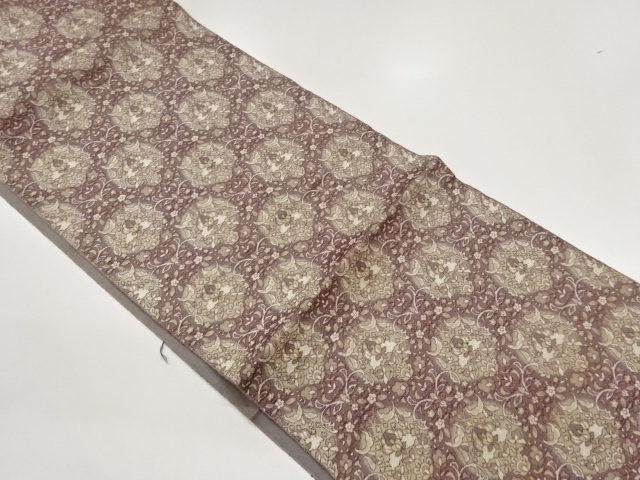 JAPANESE KIMONO / KUSABANA PATTERN ORIGIDASHI NAGOYA OBI